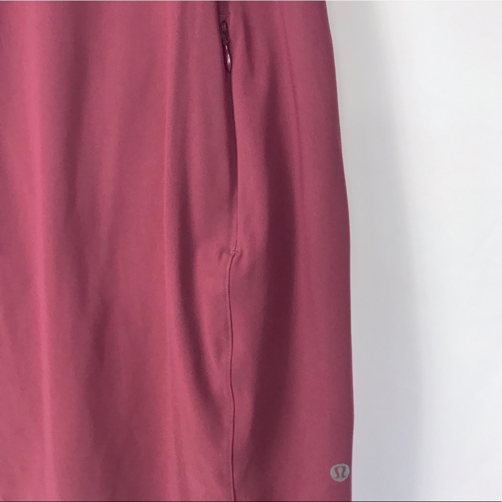 Lululemon Endeavor Dress Red Grape Athletic Travel Mini Dress - Picture 6 of 8